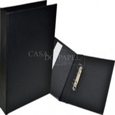 Imagem de Pasta Fichário 1/2 Ofício 2 Argolas Acp Preta Ref-313