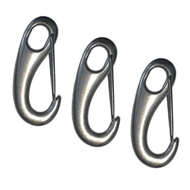 Imagem de 3 peças de aço inoxidável 316 mola de encaixe lagosta garra 2 3/4" marinho
