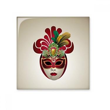 Imagem de Pedra adorna de tijolos vitrificados azulejos de cerâmica Happy Carnival of Venice