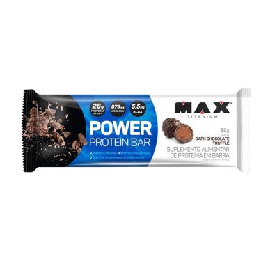 Imagem de Power Protein Bar - 1 unidade 90g Dark Chocolate Truffle - Max Titanium