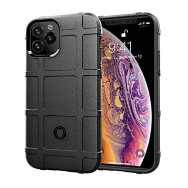 Imagem de Para iPhone 11 Pro Shield Case Capa de borracha protetora completa para iphone 11pro Silicone Armor Case Bumper, Preto, Para iPhone 11 Pro