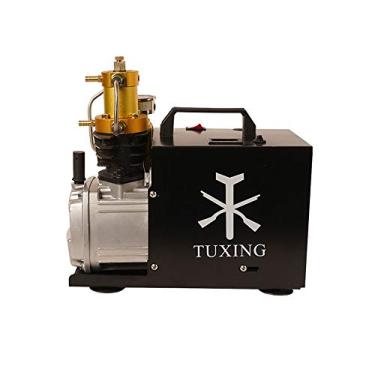 Imagem de TUXING 300Bar/4500Psi PCP Compressor de ar versão ajustável & Auto Purge,bomba de alta pressão,PCP Airguns Rifles Paintball Scuba Diving Tank SUV pneus.