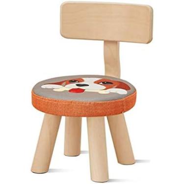 Imagem de Sofá Infantil, Respirável, Removível E Lavável, Banco De Madeira Com Padrões De Animais Fofos, Cadeira De Aprendizagem Individual, Assento Infantil Para Estudo No Quarto,Cachorro Fofinho,grande,Bo