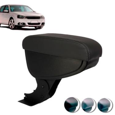 Imagem de Apoio de Braço Encosto VW Golf Ano 1999 Até 2013 Couro (Grafite C/Linha Grafite)