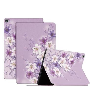 Imagem de Capa para tablet Samsung Galaxy Tab A7 de 10,4 polegadas 2022/2020 (SM-T500/T505/T507/T503/509) para meninas e mulheres com vários ângulos capa protetora traseira inteligente despertar/hibernar