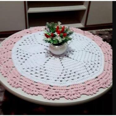 Imagem de toalhinha de crochê / centro de mesa de crochê / Sousplat em crochê /Decoração Casa, sala, cozinha