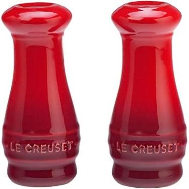 Imagem de Saleiro e Pimenteiro em Cerâmica 110ml Le Creuset Vermelho