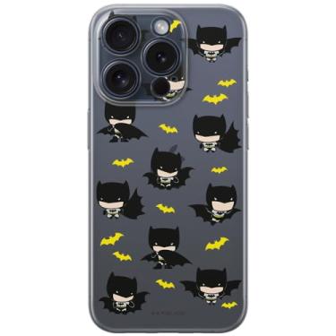 Imagem de ERT GROUP Capa de celular para iPhone 15 PRO original e oficialmente licenciada DC padrão Batman 077 perfeitamente adaptada à forma do celular, parcialmente transparente