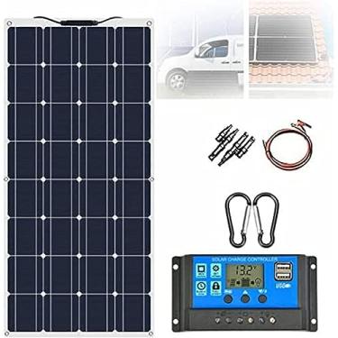 Imagem de 200W 400W 600W 800W 18V Painel solar monocristalino, kit RV, kit fora da rede, kit de sistema de energia solar com controlador MPPT 40A, IP67 à prova d'água, para acampamento ao ar livre, 1