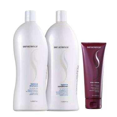 Imagem de Senscience Balance - Shampoo+Condicionador 1L+Mascara Inner Restore Deep Moisturizing 200ml