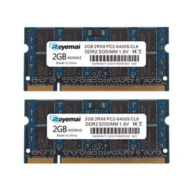 Imagem de DDR2 667 RAM, 4GB(2x2GB) PC2 6400S Blue, DDR2 800