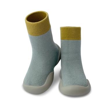 Imagem de Dookeh Sapatos de bebê meninos meninas sapatos de primeira caminhada antiderrapante sola macia tênis infantil infantil babygirl meia sapatos, 7 - Cinza, 2-2.5 Anos