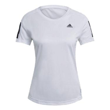 Imagem de Camiseta Adidas Own The Run Feminina - Branco e Preto