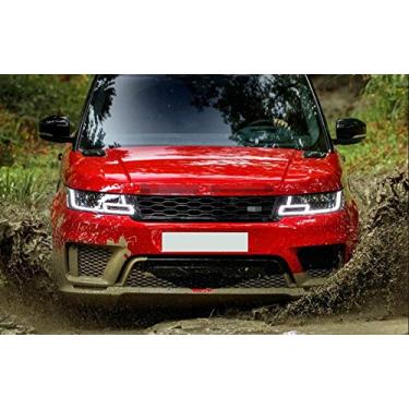 Imagem de Barra de acabamento de grade de malha para grade frontal serve para Land Rover Range Rover Sport 2018 2019 2020 2021- Preto