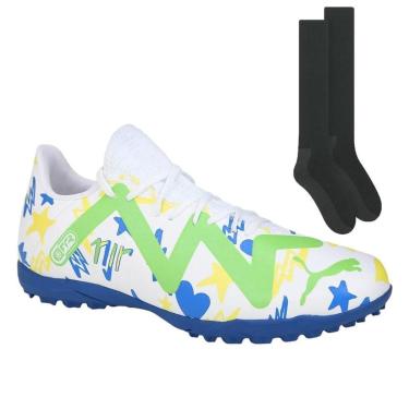 Imagem de Kit Chuteira Society Puma Neymar Jr Future Play +-Masculino