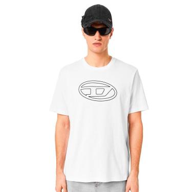 Imagem de Camiseta Diesel Masculina T-Diegor-E9 Outline Branca-Masculino