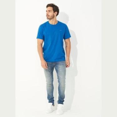 Imagem de Camiseta Colcci Básica Masculina Azul-Masculino