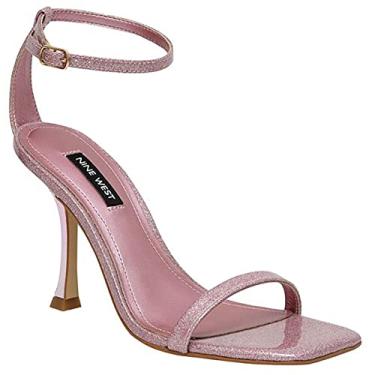 Imagem de Nine West Sapato feminino Yess com tira no tornozelo elegante salto rosa 39 médio (P, M), Rosa claro, 39