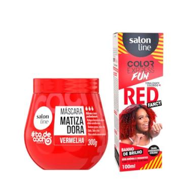 Imagem de Salon Line Kit Vermelhão do Poder e Color Express Fun Fancy Red