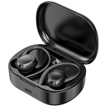Imagem de Fones de Ouvido Bluetooth 5.3 Sem Fio com Microfone Embutido, Cancelamento de Ruído, Earbuds para iPhone/Android (Preto)