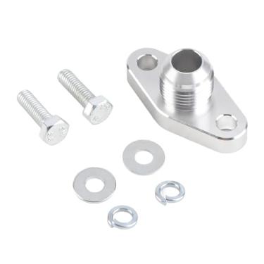 Imagem de Adaptador de flange de retorno de drenagem de óleo, retorno de óleo turbo do motor automotivo 8AN flange de drenagem 1,5 pol apto para Garrett GT15 GT17 IHI RHF4 TD04