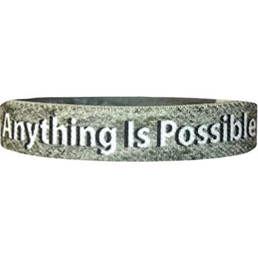Imagem de We Keep You Motivated Pulseira motivacional e inspiradora - Pulseira elástica reversível com afirmações positivas edificantes - Incentivo Foco Fitness Sports Motivation LLC, Large, Poliéster, Sem