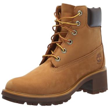 Imagem de Timberland Bota feminina impermeável para caminhada Kinsley 15 cm, Wheat-New 2024, 8