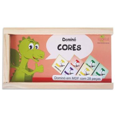 Imagem de Dominó De Madeira - Tema Cores