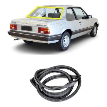 Imagem de Borracha Vidro Traseiro Vigia Monza Sedan S/encaixe Friso - Disk Bor