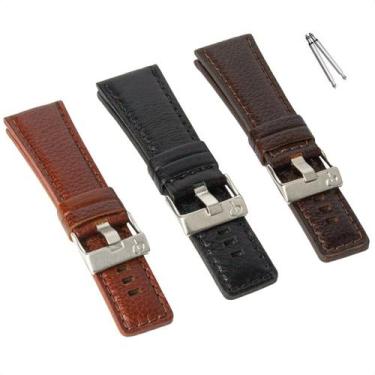 Imagem de Pulseira 24mm Couro Legítimo Para Relógio e Smartwatch - Poolsy, Havan