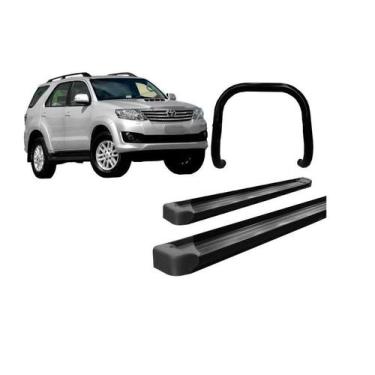 Imagem de Kit Estribo Plataforma Quebra Mato S/Barra Preto SW4 até 2015 - HOZZ