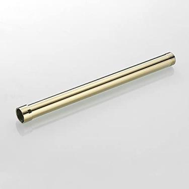 Imagem de Suportes de montagem de chuveiro 12 polegadas 30 cm latão sólido antigo redondo banheiro torneira de chuveiro extensão de tubo barra de tubo braço de suporte de chuveiro, ouro