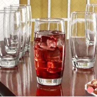 Imagem de Copo Oca 300ML Vidro Resistente Suco Agua Transparente 4 Un - NADIR FI