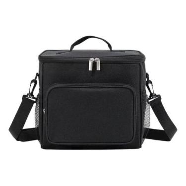 Imagem de Bolsa Termica Transversal Unissex Reforçada Linda  - AlwyStore, Preto