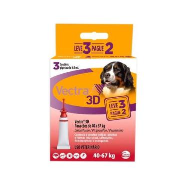 Imagem de Antipulgas Vectra 3D Promo para Cães 40 a 67kg - Ceva