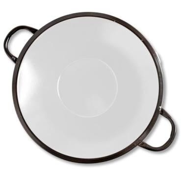 Imagem de Tacho Esmaltado N26 Capacidade 34 Litros Para Frituras Pastel Salgados em Geral Uso Profissional