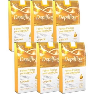 Imagem de 120 Folhas Prontas Para Depilação Corporal Natural Depilflax