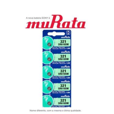 Imagem de 10 Baterias SONY  Murata 321 SR616SW 1.55V Célula de Botão de Relógio 