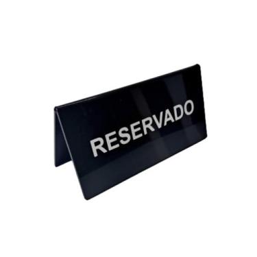 Imagem de Display de Mesa Preto 15x7,5 modelo V (RESERVADO) - Kit 10 unids. - Vi