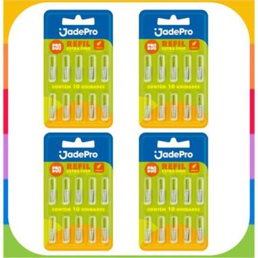 Imagem de Refil Cônico Extra Fino para Escova Interdental JADEPRO - KIT 4 cartel