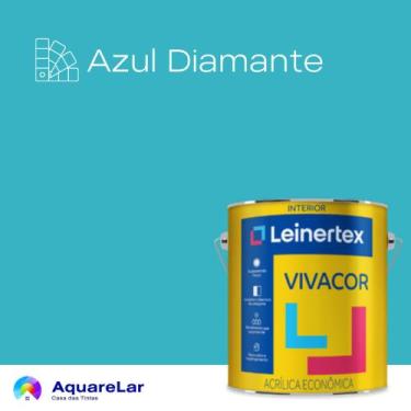 Imagem de Vivacor Acrílica Leinertex Fosco 3,6L, Azul Diamante, 3,6L