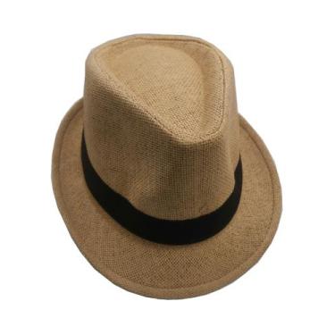 Imagem de Chapéu Panamá Aba 4cm Curta Moda Casual Masculino Feminino tamanho 58 