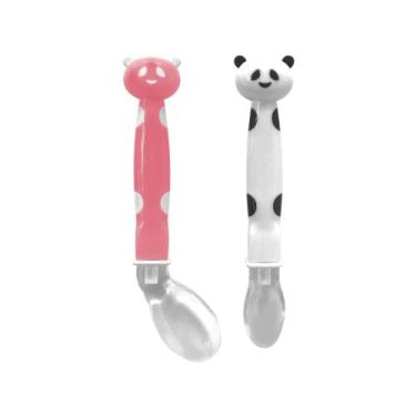 Imagem de Kit Colher para Bebê de Silicone Buba Pandinha - 2 Peças