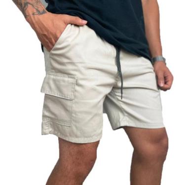 Imagem de Bermuda Cargo Mauricinho Masculina Short Cargo - Deejay Store, Gelo, G
