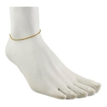 Imagem de Tornozeleira Ouro 18k 750 Feminina Bailarina 1.5 23 Cm - JOIE JOIAS FI