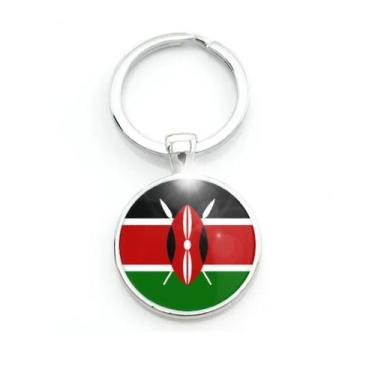 Imagem de Chaveiro Bandeira do Kenya ou Quênia  - RECANTOASTRALSITE