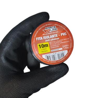 Imagem de Fita Adesiva Isolante Preta 10 Metros 18mm de Largura Borrachas Londri