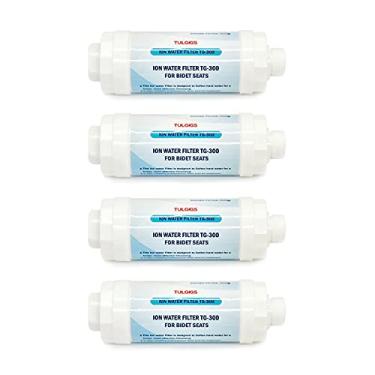 Imagem de TULGIGS Filtro ION TG300 - Conjunto de filtros de água de bidê premium para assentos eletrônicos de vaso sanitário (4 peças)