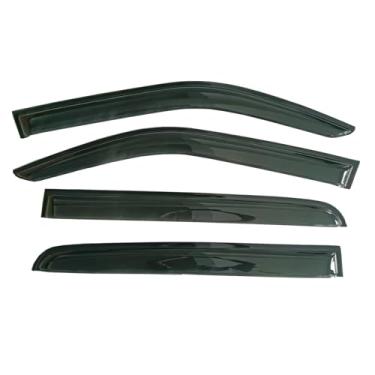 Imagem de Gldifa Protetores de chuva para viseira de janela fumê compatíveis com Ram 1500 Crew Cab 2019-2024 defletor de vento 4 peças