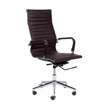 Imagem de Cadeira de Escritório Presidente Eames Esteirinha Café - Or Design